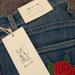 McGuire Denim Jeans - NWT McGuire Denim Newton Skinny (rose detail) McGuire Denim Jeans - NWT McGuire Denim Newton Skinny (rose detail)